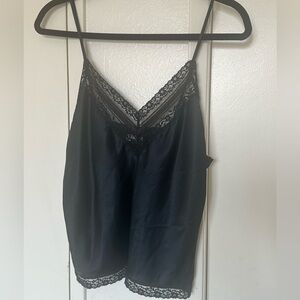 Dior Black Lace Detail Camisole